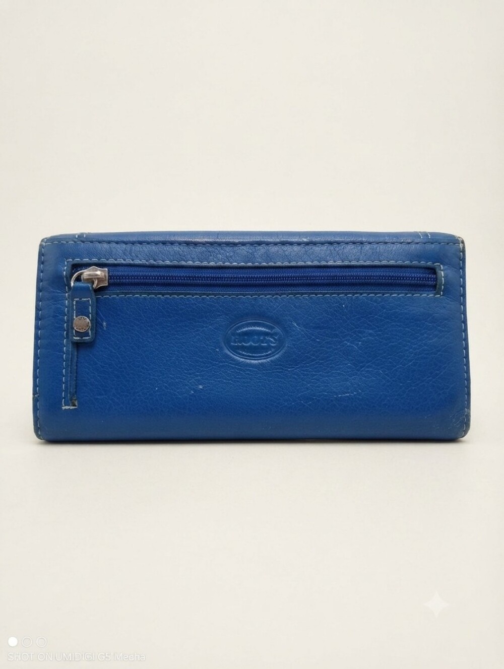 5/$100 Roots Blue Leather Wallet 💙 - Picture 4 of 7